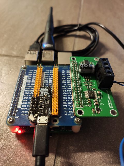 Extension Board mit OnOffShim und HifiBerry